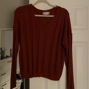 Burnt Orange Lightweight Sweater